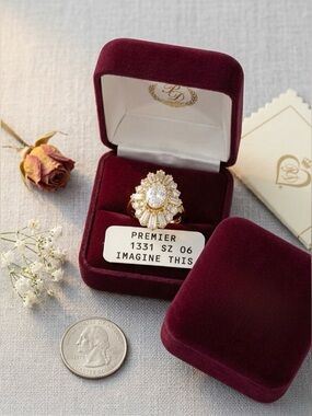 NWT Premier Designs Imagine This Ring Sz 6 w/Box